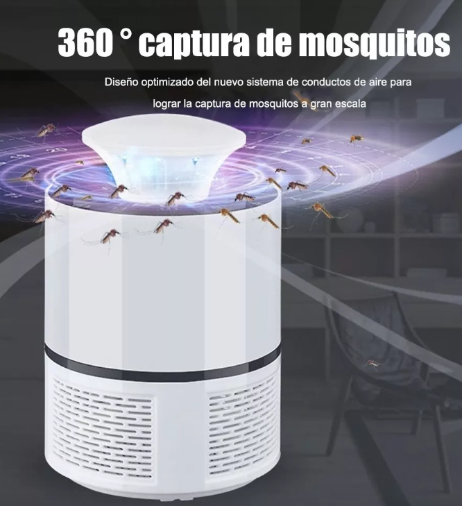 Lámpara Atrapa Mosquitos LED USB Eliminador de Insectos