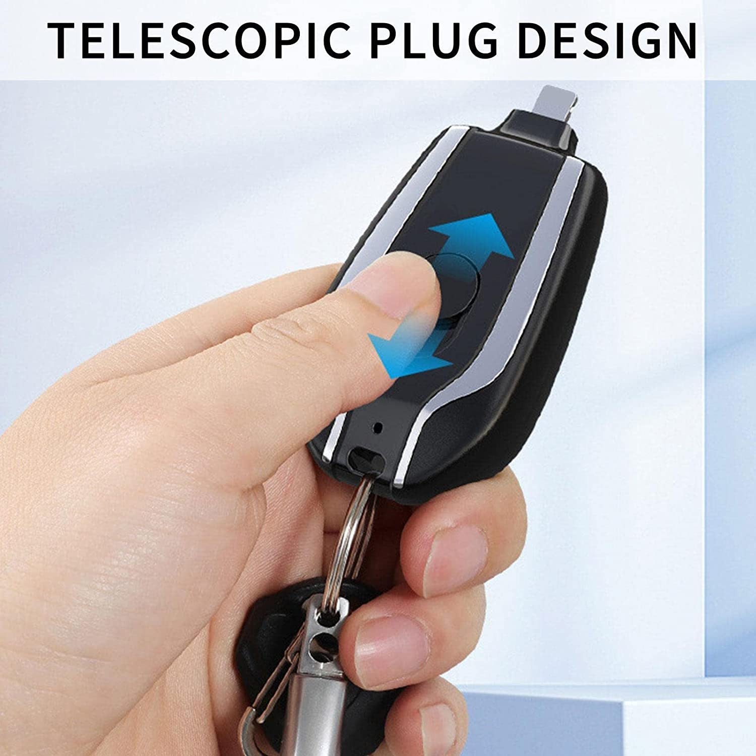 Mini Power Bank de Emergencia "PowerPod" – Cargador Portátil Ultra Compacto con Conector Retráctil