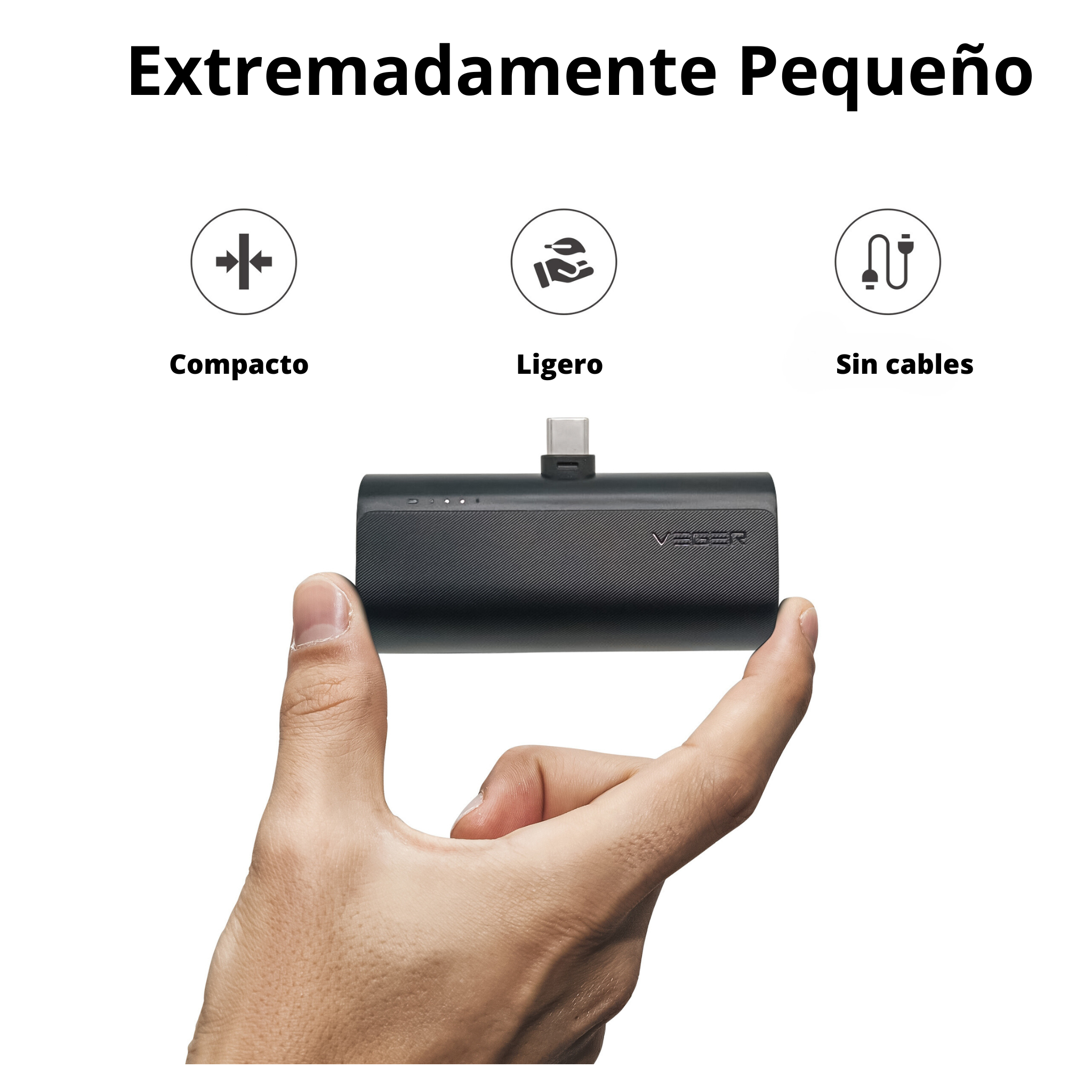 Power Bank Cargador Portátil Tipo C para Celular