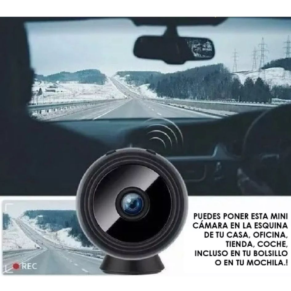 Mini Cámara de Seguridad WiFi A9 HD Vigilancia Portátil