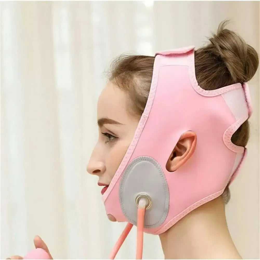 Faja Facial Reductora de Papada y Mentón – Moldeador con Sistema de Compresión Ajustable