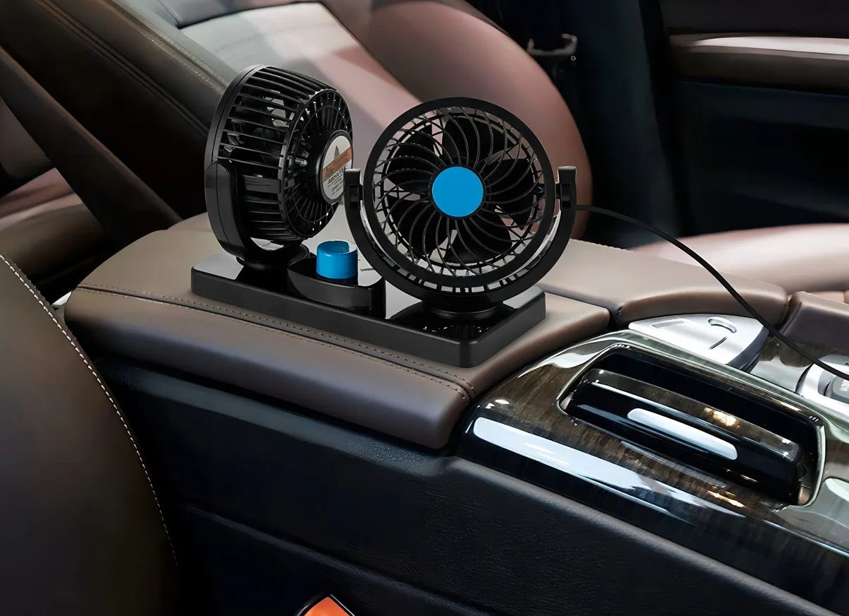Ventilador Doble para Carro 12V con 2 Velocidades