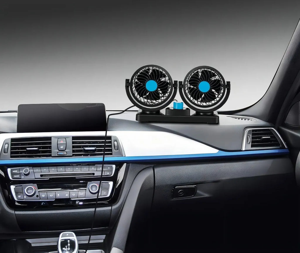 Ventilador Doble para Carro 12V con 2 Velocidades