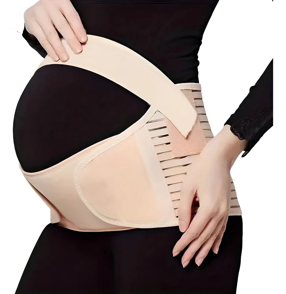 Faja de Maternidad y Soporte Lumbar – Cinturón de Apoyo Ajustable para Embarazo y Alivio del Dolor