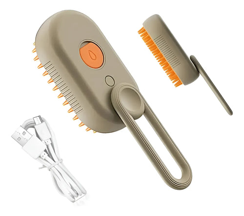 Cepillo de vapor para mascotas recargable con cable USB incluido - MonteNova