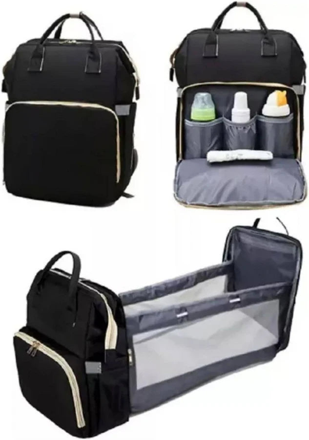 Mochila Pañalera Pro 3-en-1 – Estación de Cambio Portátil, Térmica y Ergonómica