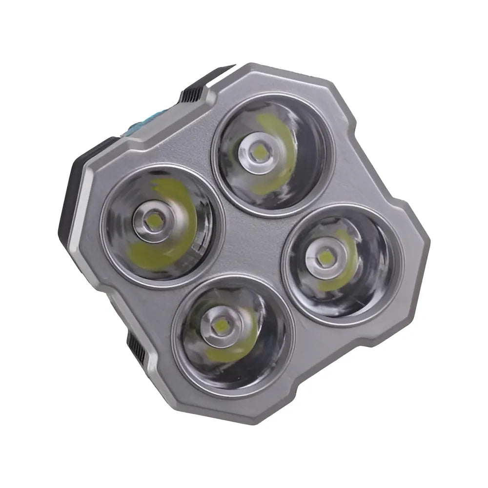 Linterna Táctica LED F-905 – Ultra Potente, Recargable USB y 4 Modos de Iluminación