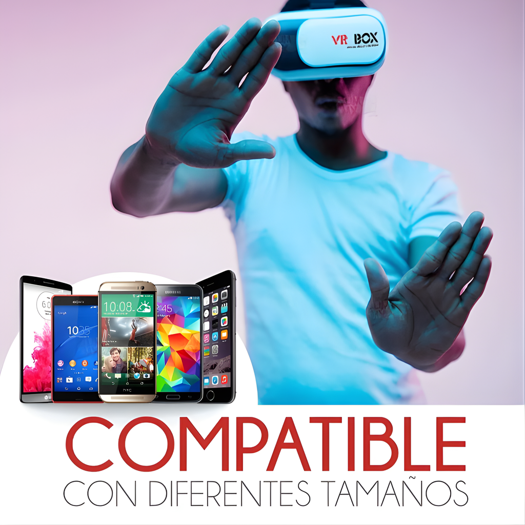 Lentes de Realidad Virtual VR Box 3D para Celular