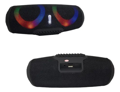 Bocina Bluetooth Portátil Tipo Charge 5 con Luces LED