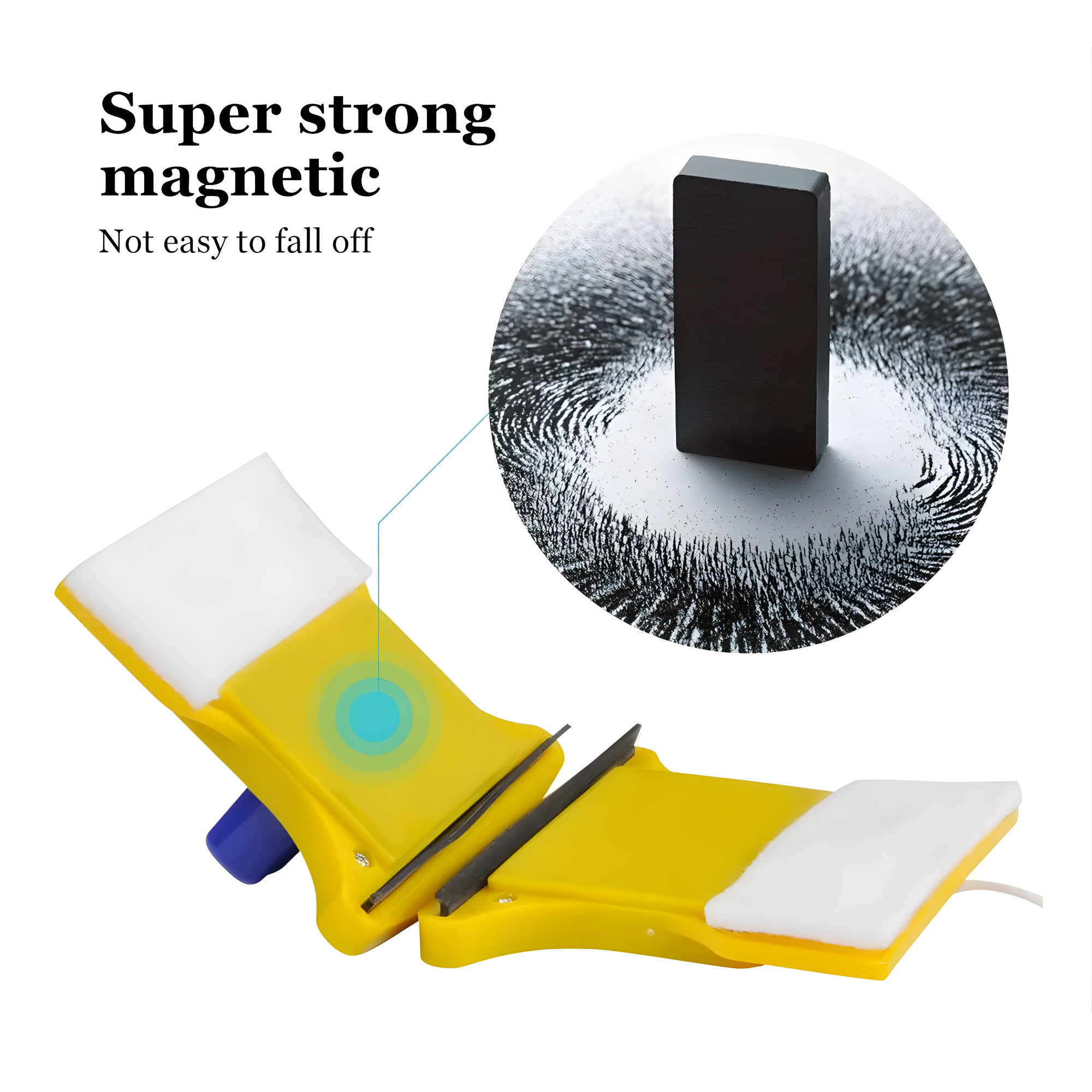 Limpiador Magnético para Ventanas y Vidrios Doble Cara