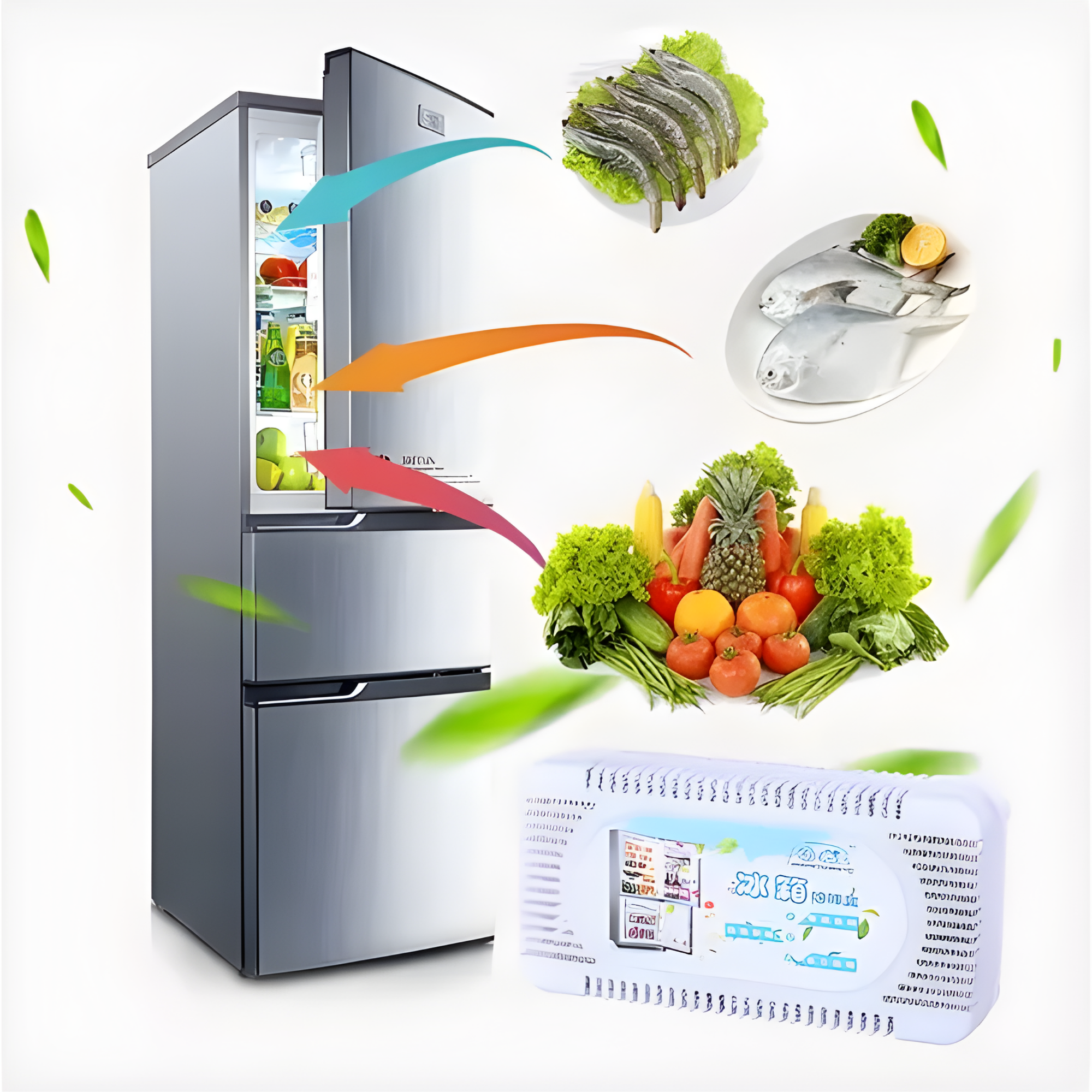 Desodorante para Refrigerador - Purificador de Aire con Carbón Activo