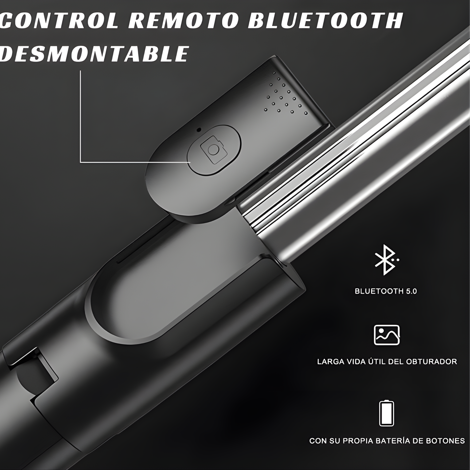 Bastón Selfie Bluetooth con Tripié para Celular