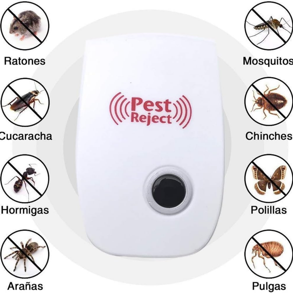 Repelente Ultrasónico de Plagas para Hogar Pest Reject
